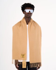 Fashion week designer wool cashmere scarves