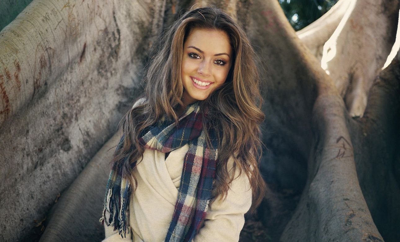 dress with scarf