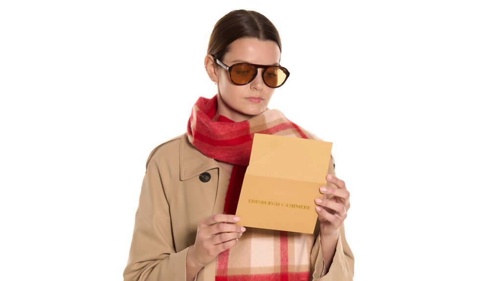 Edinburgh Cashmere parcel delivered during the Christmas peak period