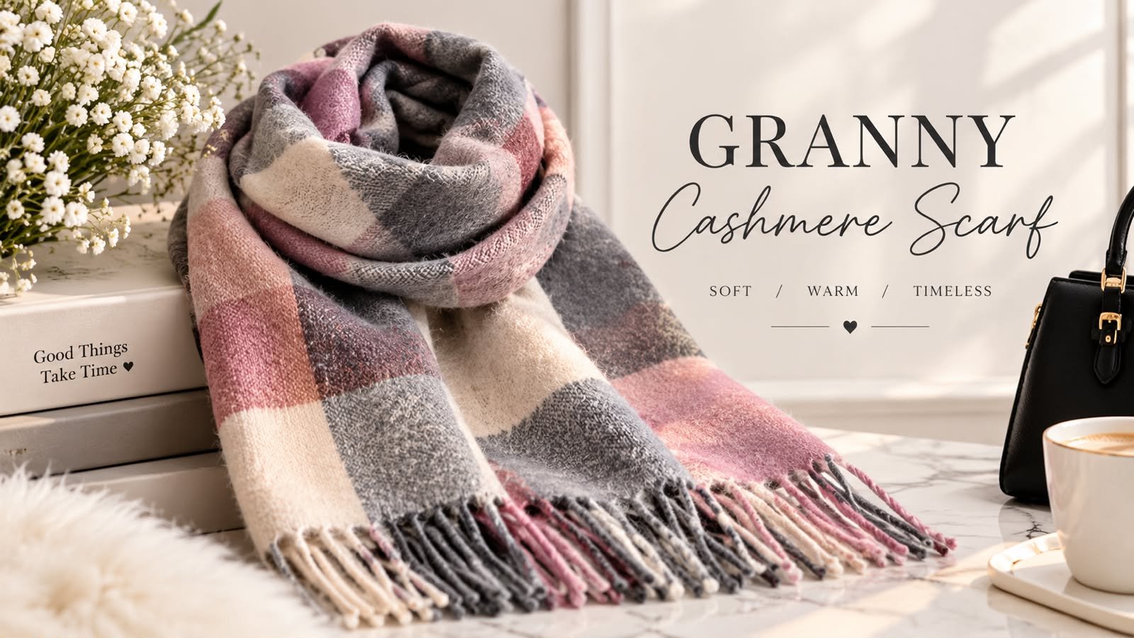 Pure Cashmere Scarf